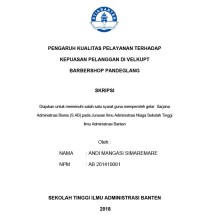 PENGARUH PENDIDIKAN DAN PELATIHAN TERHADAP PENINGKATAN KINERJA PEGAWAI DI KANTOR DESA SUKANAGARA KECAMATAN MUNCANG KABUPATEN LEBAK
