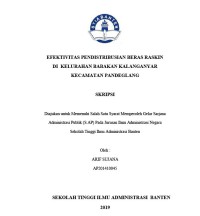 EFEKTIVITAS PENDISTRIBUSIAN BERAS RASKIN DI KELURAHAN BABAKAN KALANGANYAR KECAMATAN PANDEGLANG