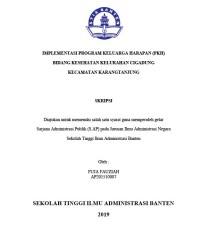 IMPLEMENTASI PROGRAM KELUARGA HARAPAN (PKH) BIDANG KESEHATAN KELURAHAN CIGADUNG KECAMATAN KARANGTANJUNG