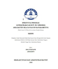 Efektivitas Program Listrik Prabayar Di PT. PLN (Persero) Area Banten Selatan Rayon Rangkasbitung (Studi Kasus Di Wilayah Kecamatan Rangkasbitung)