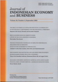 JOURNAL OF INDONESIAN ECONOMY AND BUSINESS