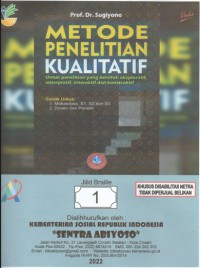 METODE PENELITIAN KUALITATIF JILID 1