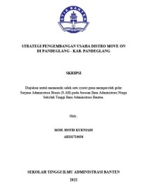 Image of STRATEGI PENGEMBANGAN USAHA DISTRO MOVE ON DI PANDEGLANG- KAB. PANDEGLANG
