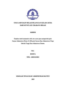 UPAYA MENJALIN RELASI PELANGGAN KELAPA MUDA DARI MUNJUL KE CIKARANG BEKASI