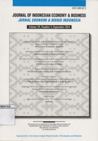 Journal of Indonesian Economy and Business