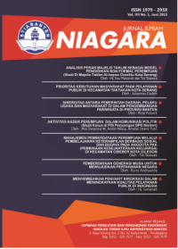 Jurnal Ilmiah Niagara Vol. VII No. 1, Juni 2015